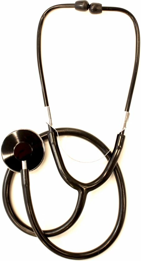 Merkloos Stethoscoop Voor Verpleegkundige - Enkelzijdig - Kleur Zwart - Verpleegster Stethoscoop - Nurse Stethoscope
