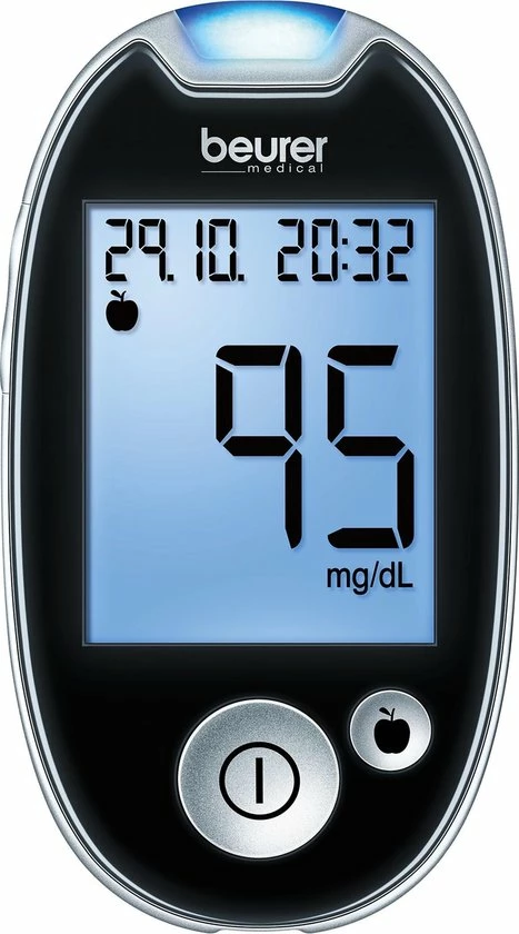 * Beurer - GL44 Glucosemeter Mmol/l (NL) - Beurer Connect - Zwart