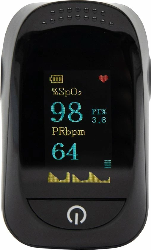 Silvergear Saturatiemeter - Oximeter - Zuurstofmeter - Hartslagmeter