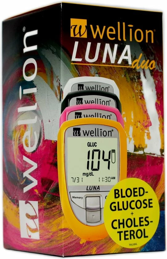 Wellion Luna Trio 3-in-1 Glucosemeter Startpakket Inclusief 10 Glucose Strips (glucose, Cholesterol En Urinezuur) - Wit - Afbeelding 5