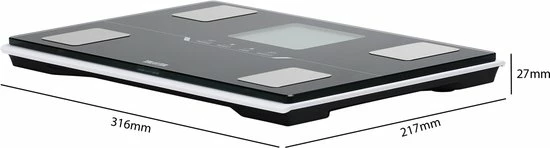 TANITA BC-401 Slimme Personenweegschaal Met Lichaamsanalyse - Zwart - Afbeelding 6