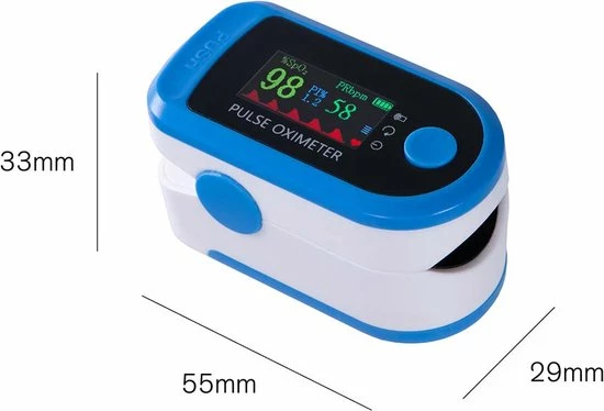Urban Kr8 URBANKR8 - Pulse Oximeter - Meet Snel Je Hartslag En Zuurstofgehalte In Je Bloed! - Afbeelding 4