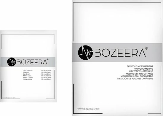 BOZEERA Huidplooimeter PRO En Body Mass Tape - Vetmeter PRO En Meetlint Lichaam - Inclusief Software Video Uitleg En Nederlandse Handleiding - Afbeelding 8
