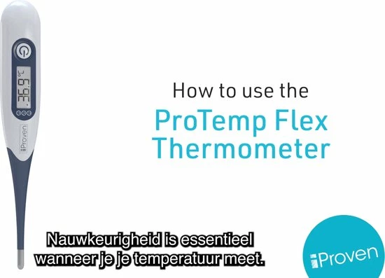 IProven DTR-1221A - Digitale Thermometer Met Flexibele Tip - Lichaamsthermometer Voor Rectaal Of Oraal Gebruik - Baby Thermometer - Afbeelding 2