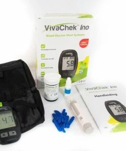VivaChek Ino Glucosemeter Startpakket (inclusief 25 Lancetten, 25 Test Strips En Een Prikpen)