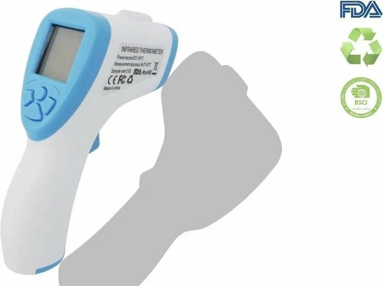 LG Life's Green Infrarood Thermometer ? Contactloze Koortsthermometer ? Voorhoofd ? Lichaam ? Medisch ? LCD ? Baby ? Kind ? Volwassenen ? CE Gecertificeerd - Afbeelding 3