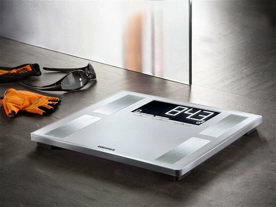 Soehnle - Personenweegschaal - Analyse - XL (35 X 30) - Kunststof - Zilver - BIA - BMI - Vet - Water - Spiermassa - Kcal - Afbeelding 13
