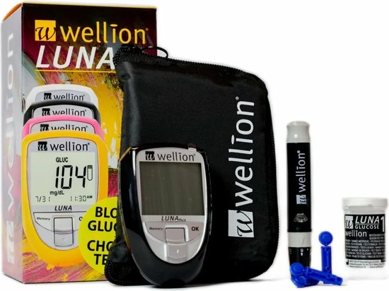 Wellion Luna Trio 3-in-1 Glucosemeter Startpakket Inclusief 10 Glucose Strips (glucose, Cholesterol En Urinezuur) - Wit - Afbeelding 2
