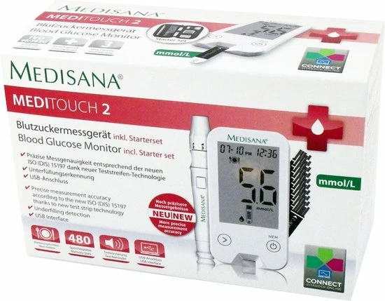 Medisana Meditouch2 Startpakket - Mmol/L (versie Voor Nederland) - Bloedsuikermeter - Afbeelding 22