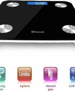 Merkloos Weegschaal Lichaamsanalyse Met 12 Lichaamsmetingen - Personenweegschaal - Digitale Weegschaal Met App Voor Android En IOS - Vetpercentage Meten - BMI Meten - Zwart 15 Merkloos Weegschaal Lichaamsanalyse Met 12 Lichaamsmetingen - Personenweegschaal - Digitale Weegschaal Met App Voor Android En IOS - Vetpercentage Meten - BMI Meten - Zwart -Yunmai Shop 550x440 6