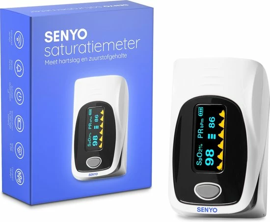 SENYO Saturatiemeter Met Hartslagmeter - Zuurstofmeter Vinger - Pulse Oximeter 3 SENYO Saturatiemeter Met Hartslagmeter - Zuurstofmeter Vinger - Pulse Oximeter