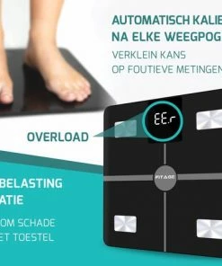 FITAGE® LCD Personenweegschaal - Weegschaal Met 17x Lichaamsanalyse - Vetpercentagemeter - FITAGE App 28 FITAGE® LCD Personenweegschaal - Weegschaal Met 17x Lichaamsanalyse - Vetpercentagemeter - FITAGE App -Yunmai Shop 550x458 31