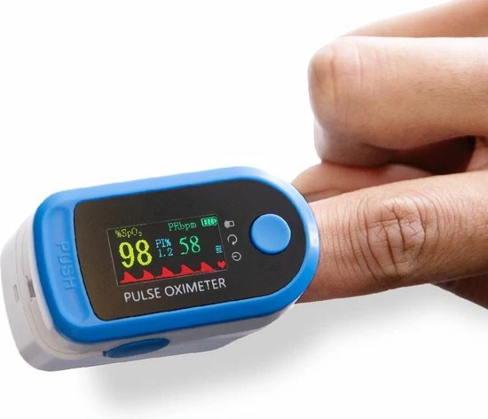 Urban Kr8 URBANKR8 - Pulse Oximeter - Meet Snel Je Hartslag En Zuurstofgehalte In Je Bloed!