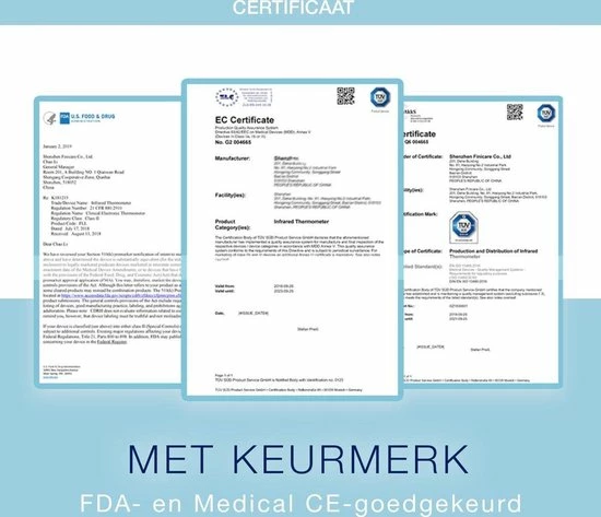 G Master Professionele Digitale Infrarood Oor- / Voorhoofd Thermometer Incl. Batterijen, Nederlandse Handleiding En 20 X Beschermkapjes 10 G Master Professionele Digitale Infrarood Oor- / Voorhoofd Thermometer Incl. Batterijen, Nederlandse Handleiding En 20 X Beschermkapjes - Afbeelding 8