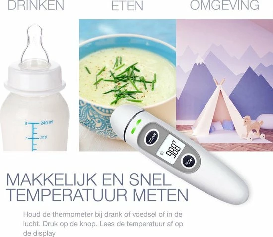 G Master Professionele Digitale Infrarood Oor- / Voorhoofd Thermometer Incl. Batterijen, Nederlandse Handleiding En 20 X Beschermkapjes 13 G Master Professionele Digitale Infrarood Oor- / Voorhoofd Thermometer Incl. Batterijen, Nederlandse Handleiding En 20 X Beschermkapjes - Afbeelding 11