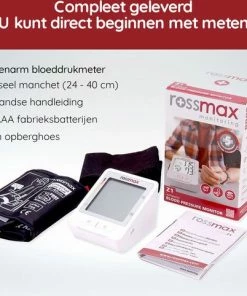 Rossmax Z1 - Bloeddrukmeter Bovenarm Hartstichting - Klinisch Gevalideerd - Hartslagmeter - Onregelmatige Hartslag - Geheugen 90 Metingen - Gemiddelde 3 Metingen - Bewegingsdetectie - Incl. Opbergzak En Batterijen - Manchet 22 - 40 Cm 11 Rossmax Z1 - Bloeddrukmeter Bovenarm Hartstichting - Klinisch Gevalideerd - Hartslagmeter - Onregelmatige Hartslag - Geheugen 90 Metingen - Gemiddelde 3 Metingen - Bewegingsdetectie - Incl. Opbergzak En Batterijen - Manchet 22 - 40 Cm -Yunmai Shop 550x482