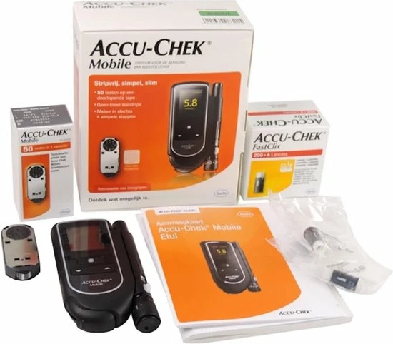 Roche Diabetes Care Accu-Chek Mobile Set - Bloedsuikermeter 3 Roche Diabetes Care Accu-Chek Mobile Set - Bloedsuikermeter