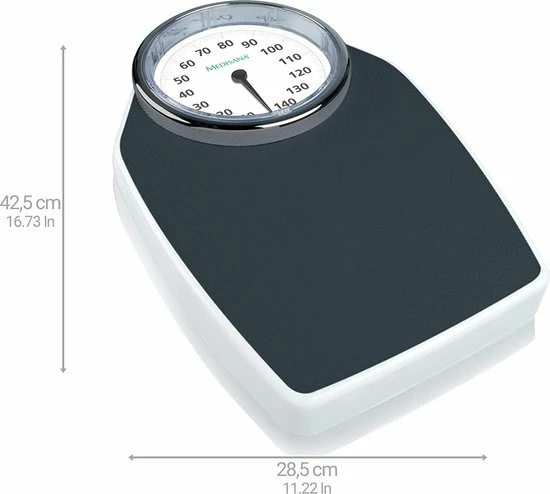 Medisana PSD Mechanische Personenweegschaal, Tot 150 Kg, Analoog, In Klassiek Design, Versterkte Glazen Afdekking, Zwart, 28.5 X 42.5 X 8.5 Cm 9 Medisana PSD Mechanische Personenweegschaal, Tot 150 Kg, Analoog, In Klassiek Design, Versterkte Glazen Afdekking, Zwart, 28.5 X 42.5 X 8.5 Cm - Afbeelding 7