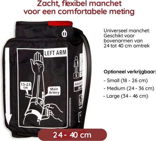 Rossmax Z1 - Bloeddrukmeter Bovenarm Hartstichting - Klinisch Gevalideerd - Hartslagmeter - Onregelmatige Hartslag - Geheugen 90 Metingen - Gemiddelde 3 Metingen - Bewegingsdetectie - Incl. Opbergzak En Batterijen - Manchet 22 - 40 Cm 6 Rossmax Z1 - Bloeddrukmeter Bovenarm Hartstichting - Klinisch Gevalideerd - Hartslagmeter - Onregelmatige Hartslag - Geheugen 90 Metingen - Gemiddelde 3 Metingen - Bewegingsdetectie - Incl. Opbergzak En Batterijen - Manchet 22 - 40 Cm - Afbeelding 4