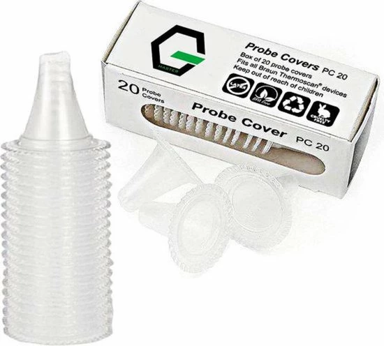 G Master Oorthermometer Beschermkapjes - Thermometer - Lens Filters - 5 X 20 Stuks -Totaal 100 Stuks - Geschikt Voor Braun ThermoScan /Bintoi / G Master Oorthermometer - IRT - Pro - BPA Vrij - Latex Vrij 3 G Master Oorthermometer Beschermkapjes - Thermometer - Lens Filters - 5 X 20 Stuks -Totaal 100 Stuks - Geschikt Voor Braun ThermoScan /Bintoi / G Master Oorthermometer - IRT - Pro - BPA Vrij - Latex Vrij