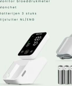 Bintoi® BX400 - Bloeddrukmeter Bovenarm - Hartslagmeter - Incl. Batterijen - 2 Gebruikers -Yunmai Shop 550x498 3