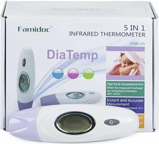 Famidoc DiaTemp - Lichaamsthermometer - Infrarood 3 Famidoc DiaTemp - Lichaamsthermometer - Infrarood