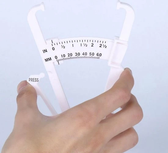 Cheaperito Vetpercentagemeter | Huidplooimeter I Caliper | Lichaamsvet Meter | | Vetmeter I Inclusief Handleiding I Wit - Afbeelding 3