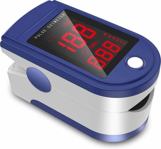 Jumper Medical Zuurstofmeter - Saturatiemeter - Oximeter - Hartslagmeter Vinger - HD LED Scherm - Incl Koord En Batterij - Afbeelding 6