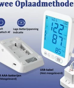 Alphamed U81D Bloeddrukmeter Bovenarm - Hartslagmeting - Geheugenfunctie - 22 42 Cm Manchet - Wit 21 Alphamed U81D Bloeddrukmeter Bovenarm - Hartslagmeting - Geheugenfunctie - 22 42 Cm Manchet - Wit -Yunmai Shop 550x513 6
