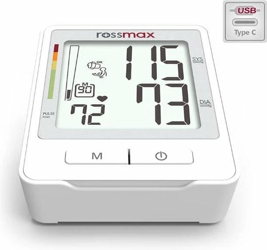 Rossmax Z1 - Bloeddrukmeter Bovenarm Hartstichting - Klinisch Gevalideerd - Hartslagmeter - Onregelmatige Hartslag - Geheugen 90 Metingen - Gemiddelde 3 Metingen - Bewegingsdetectie - Incl. Opbergzak En Batterijen - Manchet 22 - 40 Cm 4 Rossmax Z1 - Bloeddrukmeter Bovenarm Hartstichting - Klinisch Gevalideerd - Hartslagmeter - Onregelmatige Hartslag - Geheugen 90 Metingen - Gemiddelde 3 Metingen - Bewegingsdetectie - Incl. Opbergzak En Batterijen - Manchet 22 - 40 Cm - Afbeelding 2
