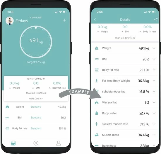 Silvergear Premium Slimme Weegschaal Met Hartslagmeter ? 17x Lichaamsanalyse Metingen - Gratis App - Zwart 14 Silvergear Premium Slimme Weegschaal Met Hartslagmeter ? 17x Lichaamsanalyse Metingen - Gratis App - Zwart - Afbeelding 12