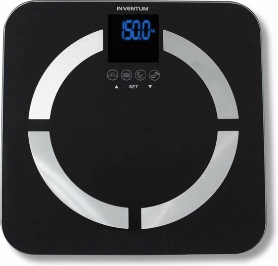 Inventum PW720ZW - Personenweegschaal - 8 Gebruikers - Tot 150 Kg - Zwart/RVS 11 Inventum PW720ZW - Personenweegschaal - 8 Gebruikers - Tot 150 Kg - Zwart/RVS - Afbeelding 9