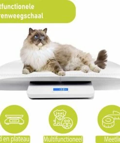 WeighJo - Digitale Weegschaal - Dierenweegschaal -Baby Weegschaal - Tot 100 Kg