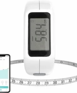 Silvergear Smart Lichaamsmeetlint Met App - Body Mass Tape - Automatische Omtrekmeter - Slim Meetlint Voor Meten Lichaam En Omvang - Stuur Resultaten Direct Door Naar App