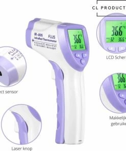 CL Products Infrarood Thermometer - Koorts Thermometer - Contactloze Thermometer - Thermometer Voorhoofd - Thermometer Lichaam - Mondkapje - Koortsthermometer Voor Volwassenen 9 CL Products Infrarood Thermometer - Koorts Thermometer - Contactloze Thermometer - Thermometer Voorhoofd - Thermometer Lichaam - Mondkapje - Koortsthermometer Voor Volwassenen -Yunmai Shop 550x537 9