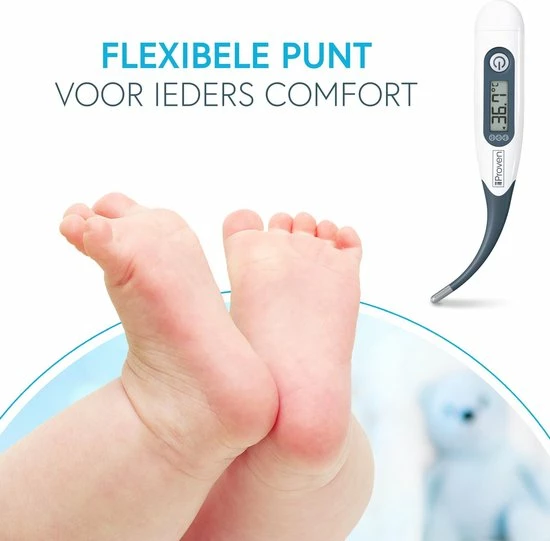 IProven DTR-1221A - Digitale Thermometer Met Flexibele Tip - Lichaamsthermometer Voor Rectaal Of Oraal Gebruik - Baby Thermometer - Afbeelding 5