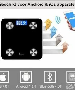 Merkloos Weegschaal Lichaamsanalyse Met 12 Lichaamsmetingen - Personenweegschaal - Digitale Weegschaal Met App Voor Android En IOS - Vetpercentage Meten - BMI Meten - Zwart 14 Merkloos Weegschaal Lichaamsanalyse Met 12 Lichaamsmetingen - Personenweegschaal - Digitale Weegschaal Met App Voor Android En IOS - Vetpercentage Meten - BMI Meten - Zwart -Yunmai Shop 550x543 19