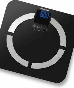 Inventum PW720ZW - Personenweegschaal - 8 Gebruikers - Tot 150 Kg - Zwart/RVS
