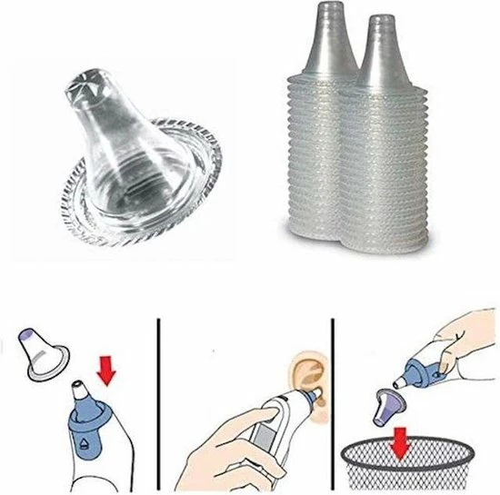 G Master Oorthermometer Beschermkapjes - 20 Stuks - Geschikt Voor Bintoi / Braun ThermoScan / G Master Oorthermometer - IRT - Pro - BPA Vrij - Latex Vrij 5 G Master Oorthermometer Beschermkapjes - 20 Stuks - Geschikt Voor Bintoi / Braun ThermoScan / G Master Oorthermometer - IRT - Pro - BPA Vrij - Latex Vrij - Afbeelding 3