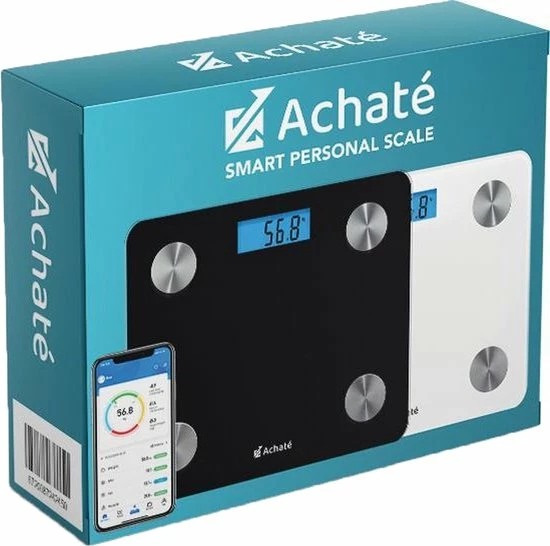Achat? Slimme Weegschaal Met App - 12 Lichaamsanalyses - Smart Personenweegschaal - 8 Gebruikers - Incl Batterij - Wit 6 Achat? Slimme Weegschaal Met App - 12 Lichaamsanalyses - Smart Personenweegschaal - 8 Gebruikers - Incl Batterij - Wit - Afbeelding 4