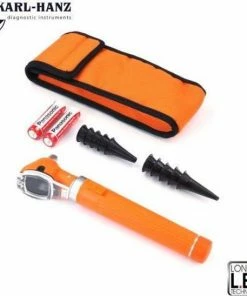 Karl-Hanz Fiber Optic Otoscoop Oranje Met LED Verlichting