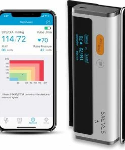 Sparxs Bloeddrukmeter - Inclusief Hartfilmpje (ECG) - Hartslagmeters Voor Bovenarm Of Borst - Inclusief App Via Bluetooth