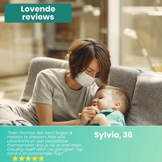 Hillar 4 In 1 Infrarood Thermometer Baby - Oorthermometer - Digitale Thermometer Voorhoofd - Koortsthermometer Oor - Afbeelding 6