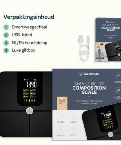 Sacoma Slimme Weegschaal – Smart Digitale Personenweegschaal - Met 17x Lichaamsanalyse – Vetpercentagemeter - Black Friday 2022 21 Sacoma Slimme Weegschaal – Smart Digitale Personenweegschaal - Met 17x Lichaamsanalyse – Vetpercentagemeter - Black Friday 2022 -Yunmai Shop 550x550 178