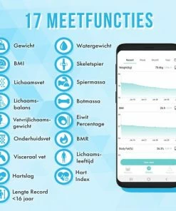 Silvergear Premium Slimme Weegschaal Met Hartslagmeter ? 17x Lichaamsanalyse Metingen - Gratis App - Zwart 18 Silvergear Premium Slimme Weegschaal Met Hartslagmeter ? 17x Lichaamsanalyse Metingen - Gratis App - Zwart -Yunmai Shop 550x550 192