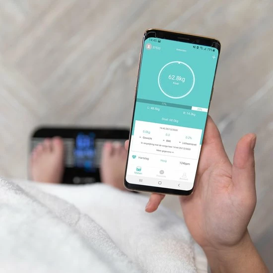 Silvergear Premium Slimme Weegschaal Met Hartslagmeter ? 17x Lichaamsanalyse Metingen - Gratis App - Zwart 13 Silvergear Premium Slimme Weegschaal Met Hartslagmeter ? 17x Lichaamsanalyse Metingen - Gratis App - Zwart - Afbeelding 11