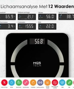 MGS Tech Slimme Personenweegschaal Met Volledig Lichaamsanalyse En Vetpercentage - Digitale Bluetooth Weegschaal Met App - Beste Koop 23 MGS Tech Slimme Personenweegschaal Met Volledig Lichaamsanalyse En Vetpercentage - Digitale Bluetooth Weegschaal Met App - Beste Koop -Yunmai Shop 550x550 275