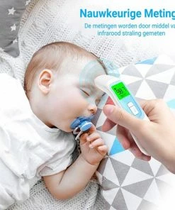 MostEssential Premium Koortsthermometer - Infrarood Thermometer - Thermometer Voorhoofd - Oorthermometer - Contactloos - Koortsthermometer Voor Volwassenen, Kinderen En Baby's - 20D -Yunmai Shop 550x550 326