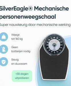 Silver Eagle ? Analoge Personenweegschaal 160 Kg ? Retro Analoge Weegschaal - Zwart 15 Silver Eagle ? Analoge Personenweegschaal 160 Kg ? Retro Analoge Weegschaal - Zwart -Yunmai Shop 550x550 484