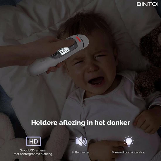 Bintoi? X200 - Thermometer Voorhoofd - Oorthermometer - Koortsthermometer 9 Bintoi? X200 - Thermometer Voorhoofd - Oorthermometer - Koortsthermometer - Afbeelding 7
